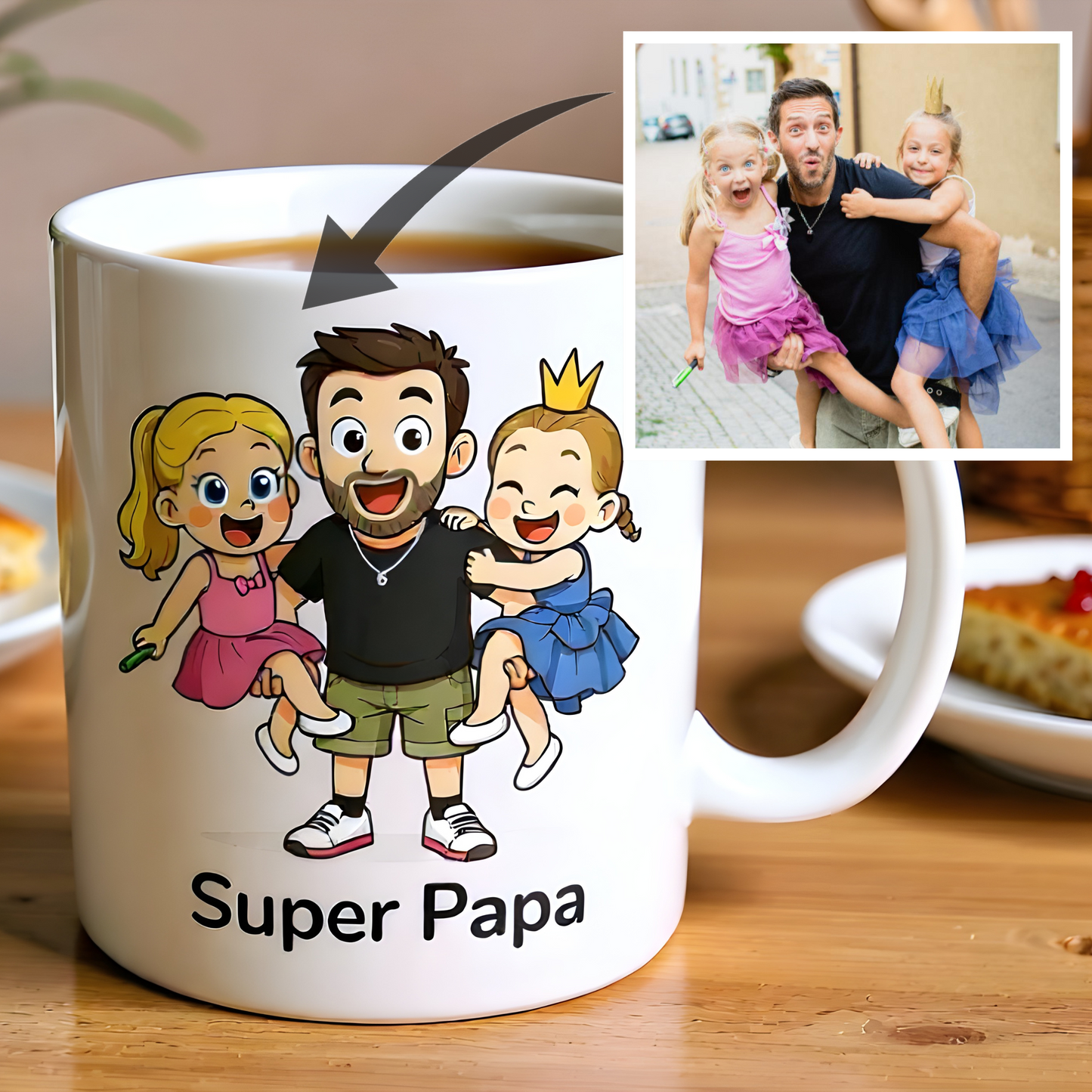 Mug "Trop mignon" personnalisé