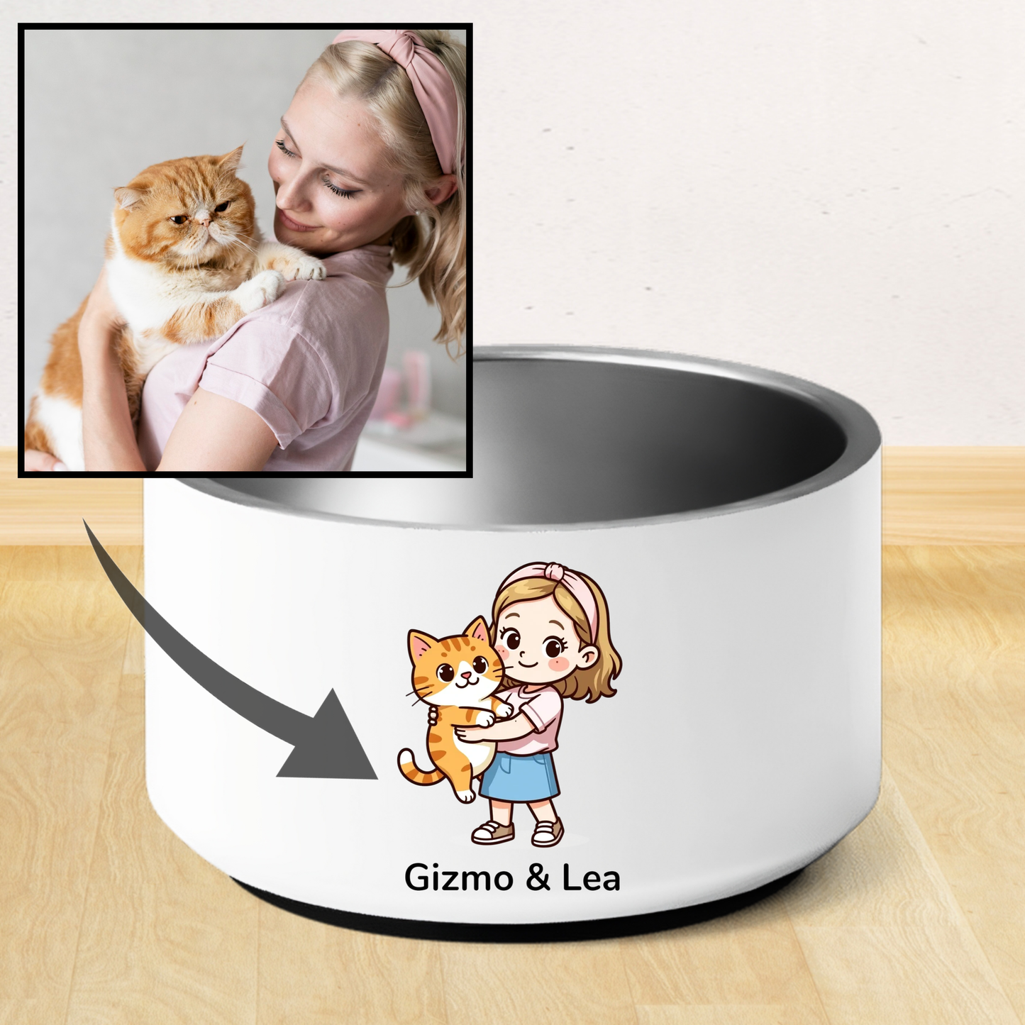 Gamelle "Trop mignonnne" personnalisée