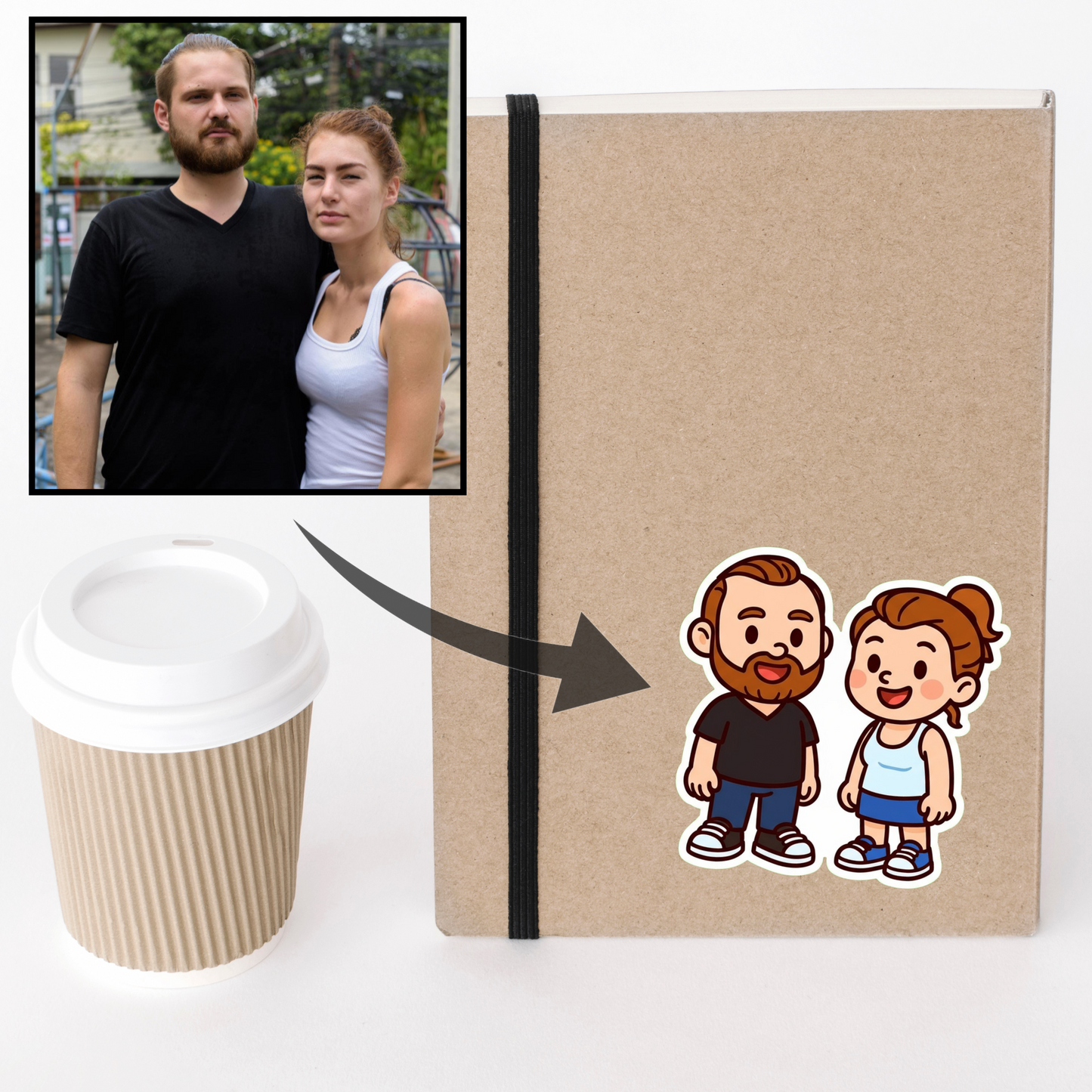 Lot de 8 Stickers "Trop mignon"
