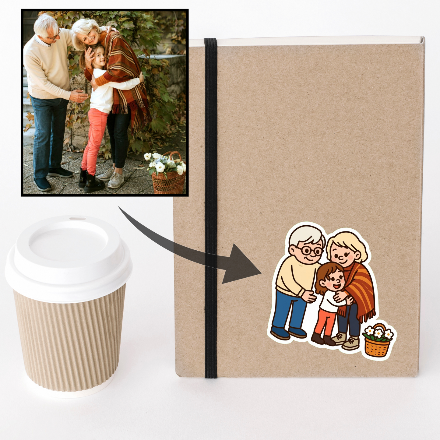 Lot de 8 Stickers "Trop mignon"