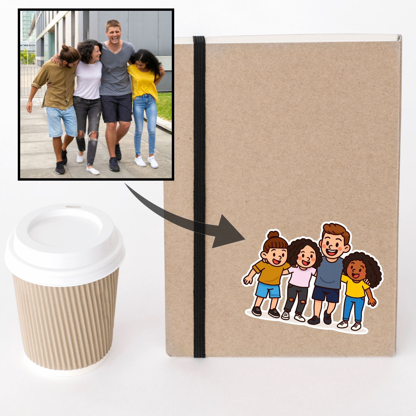 Lot de 8 Stickers "Trop mignon"