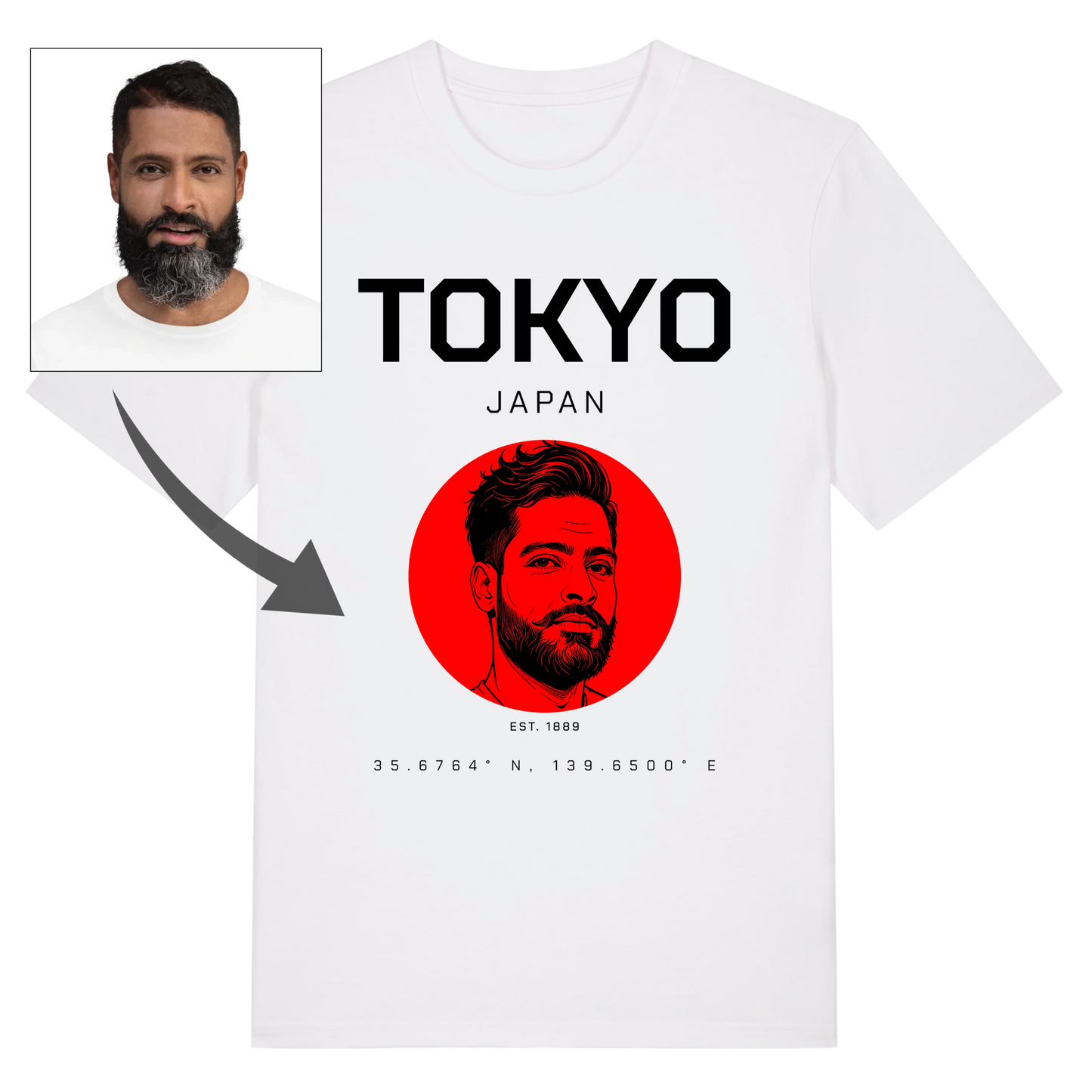 T-shirt "Tokyo" personnalisé
