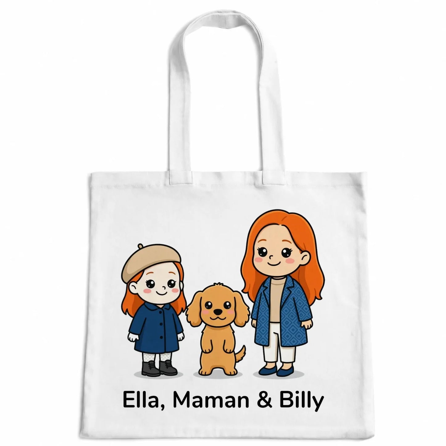 Tote bag personnalisé "Trop mignon"