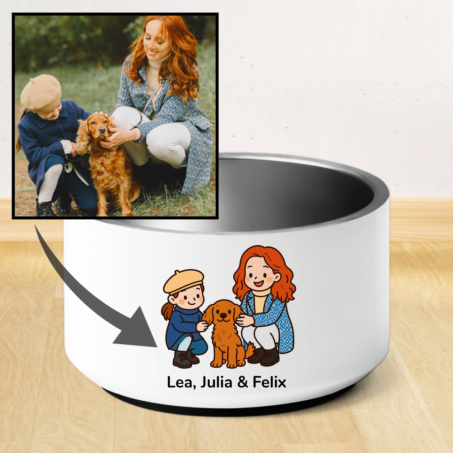 Gamelle "Trop mignonnne" personnalisée