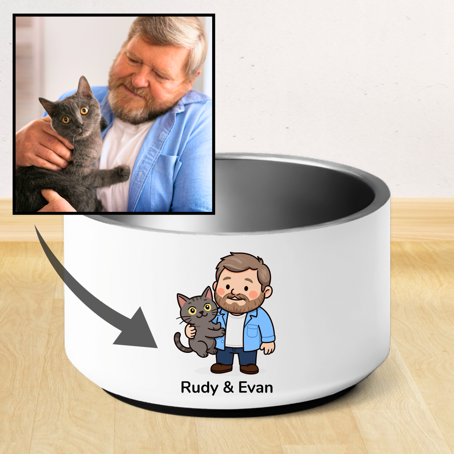 Gamelle "Trop mignonnne" personnalisée