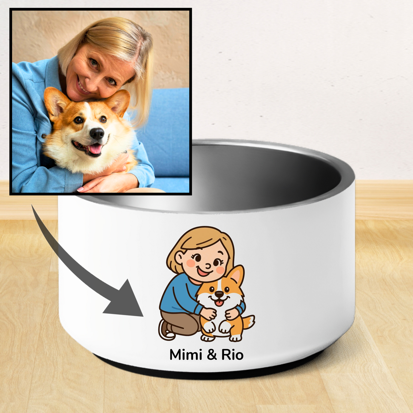 Gamelle "Trop mignonnne" personnalisée