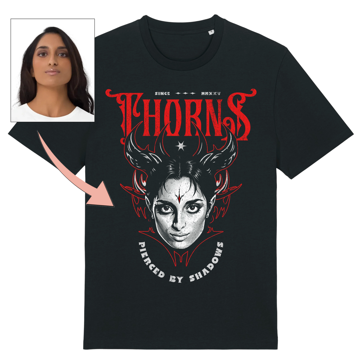 T-shirt "Devil" personnalisé