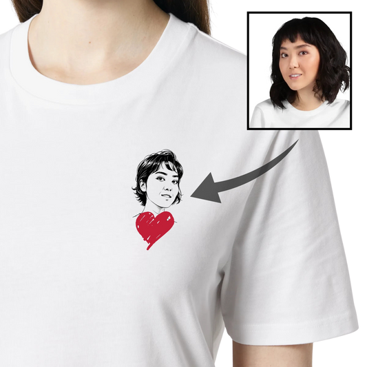 T-shirt "Petit coeur" personnalisé