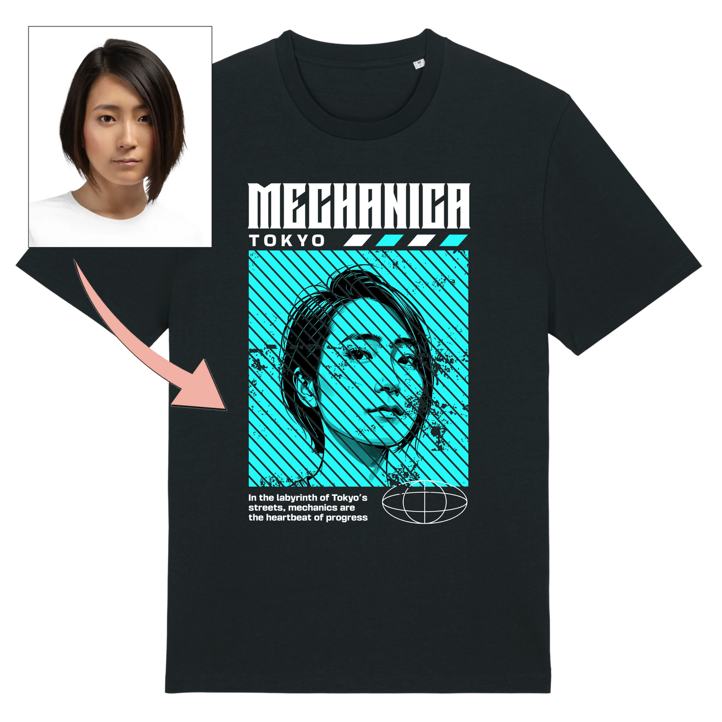 T-shirt "Mechanica" personnalisé