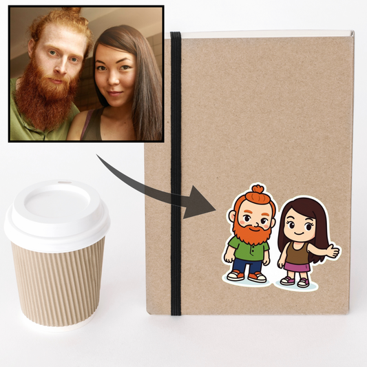 Lot de 8 Stickers "Trop mignon"