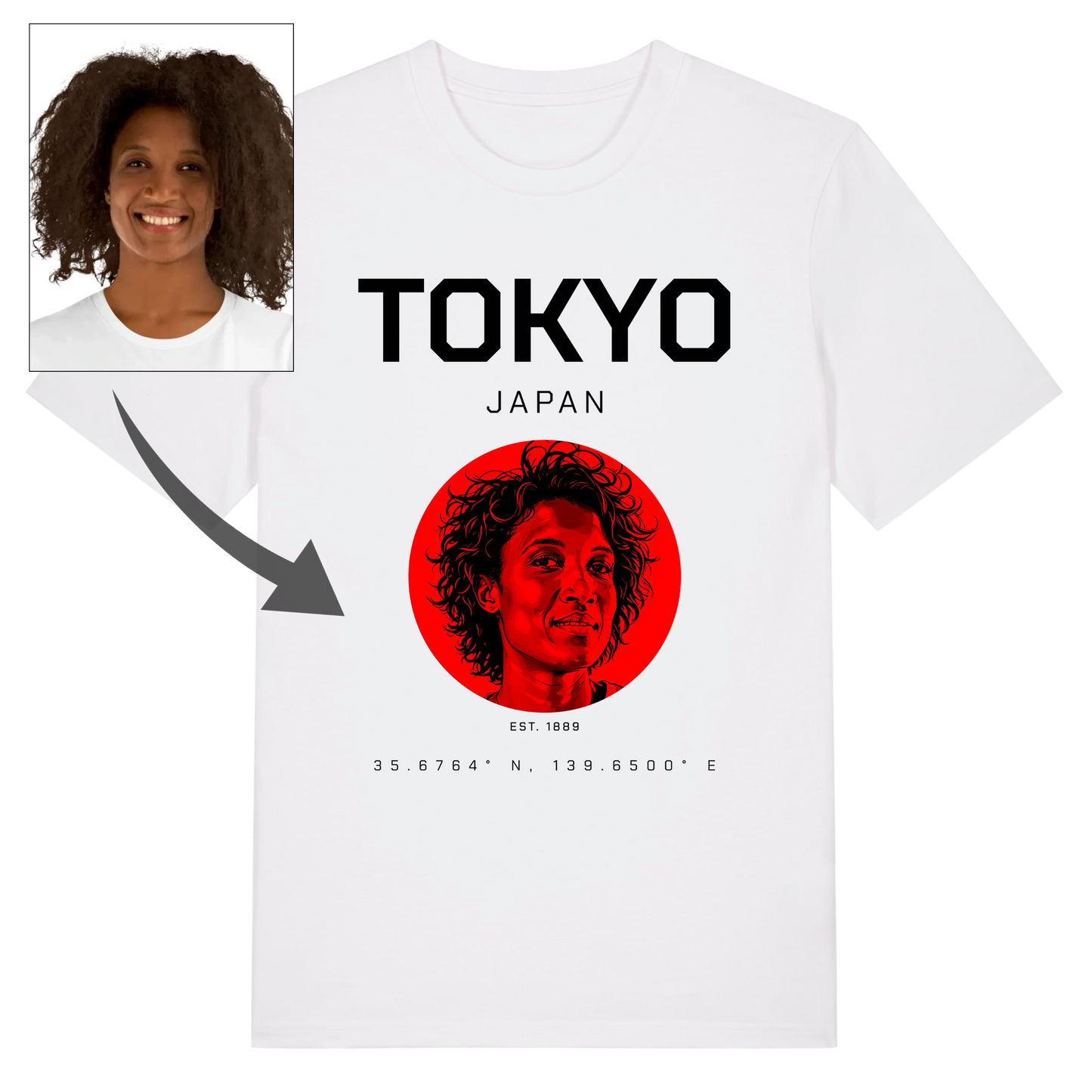 T-shirt "Tokyo" personnalisé