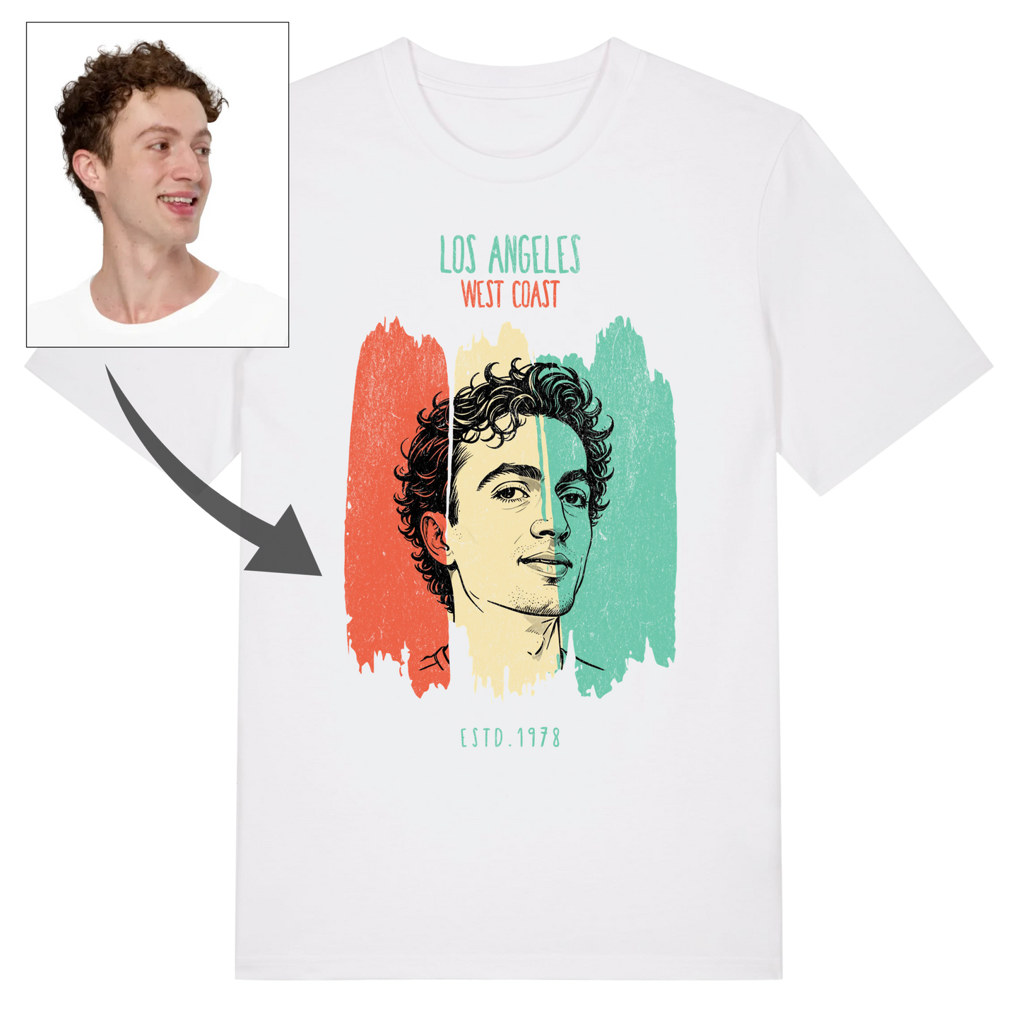 T-shirt "West Coast" personnalisé