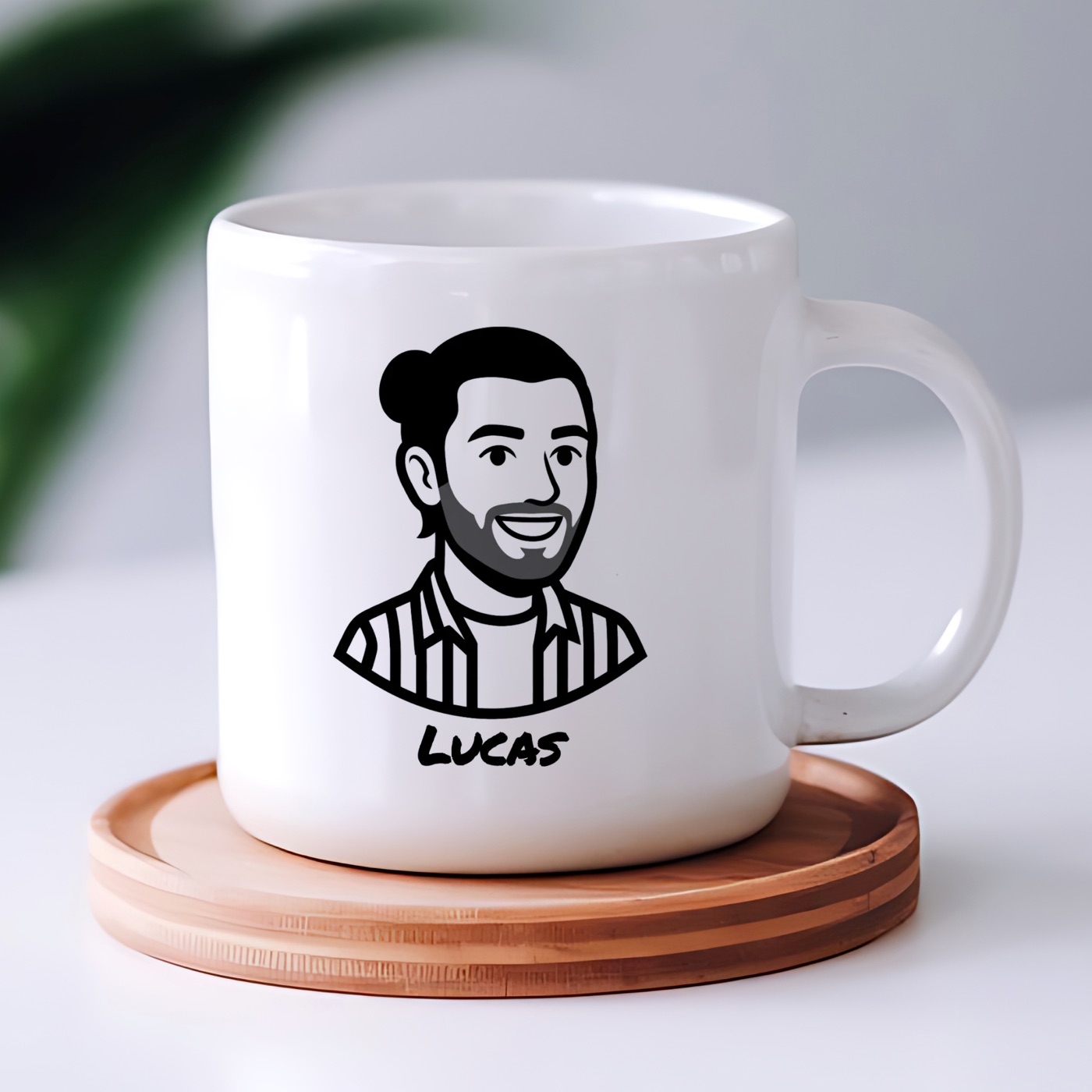 Mug personnalisé avec le portrait de Lucas